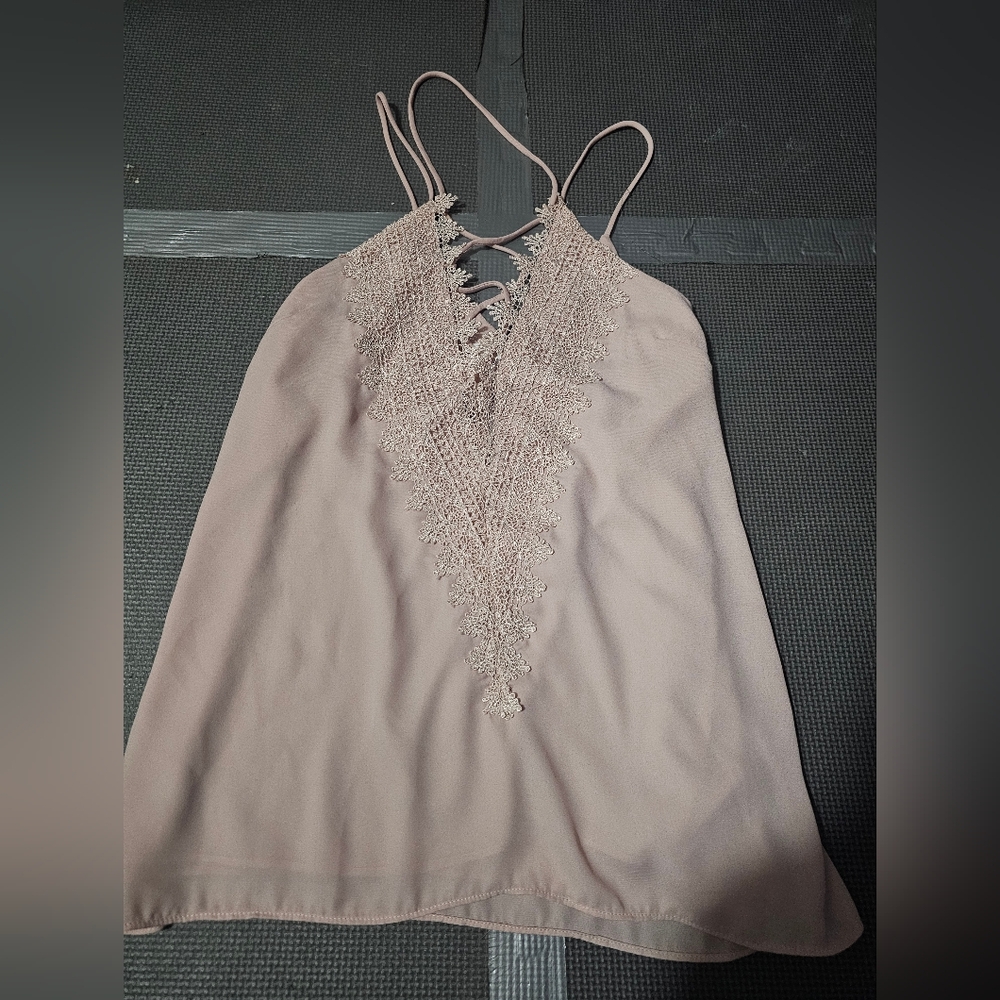 Blush Lace Tank